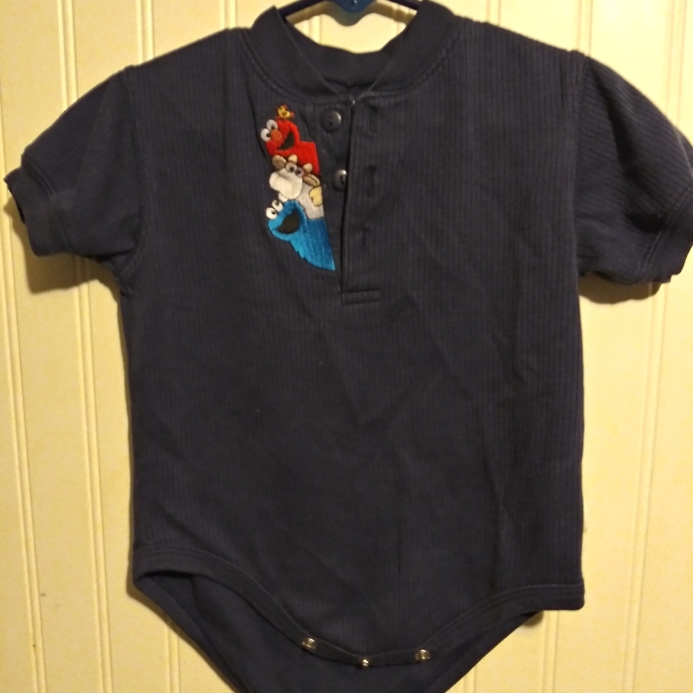 Sesame Street shorts romper